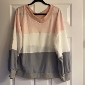 NWOT Colorblock Waffleknit Shirt